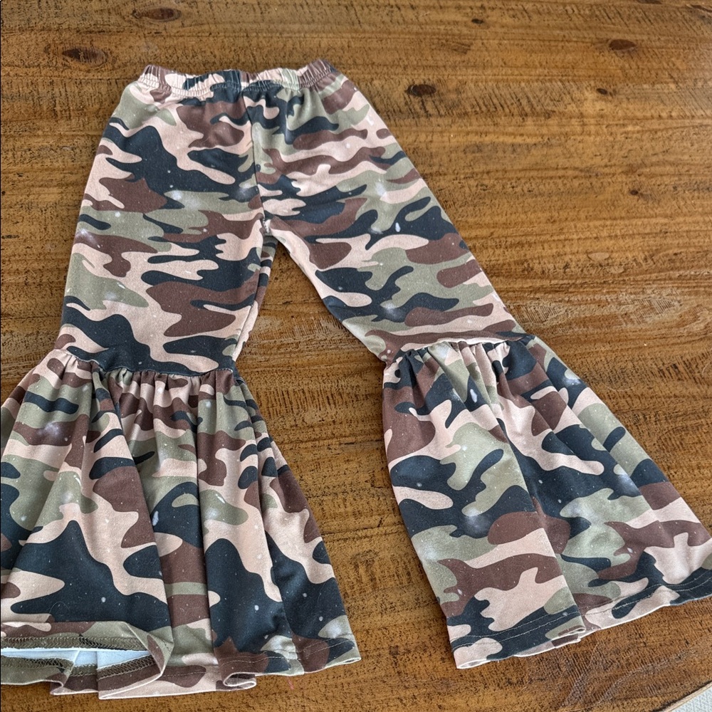 Camouflage Flared Kids Pants